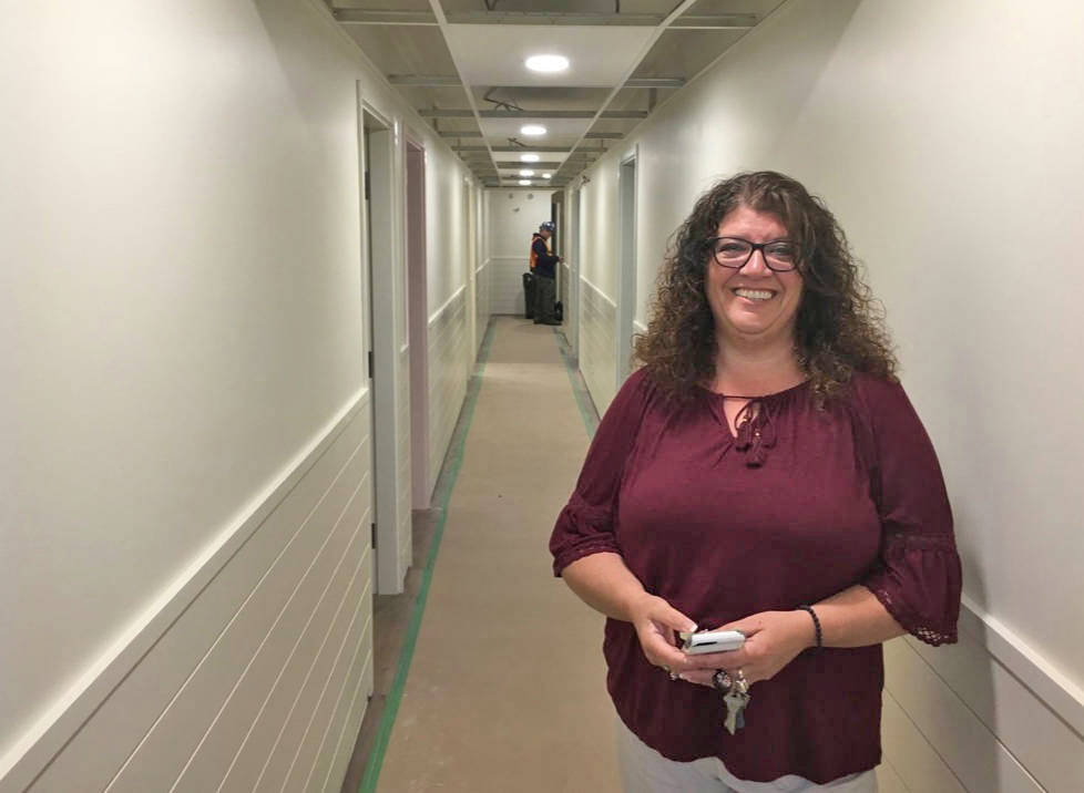 Barb Barber, executive director of The Outreach Centre, stands in the newly completed Dragonfly Children’s Healing Centre. file photo