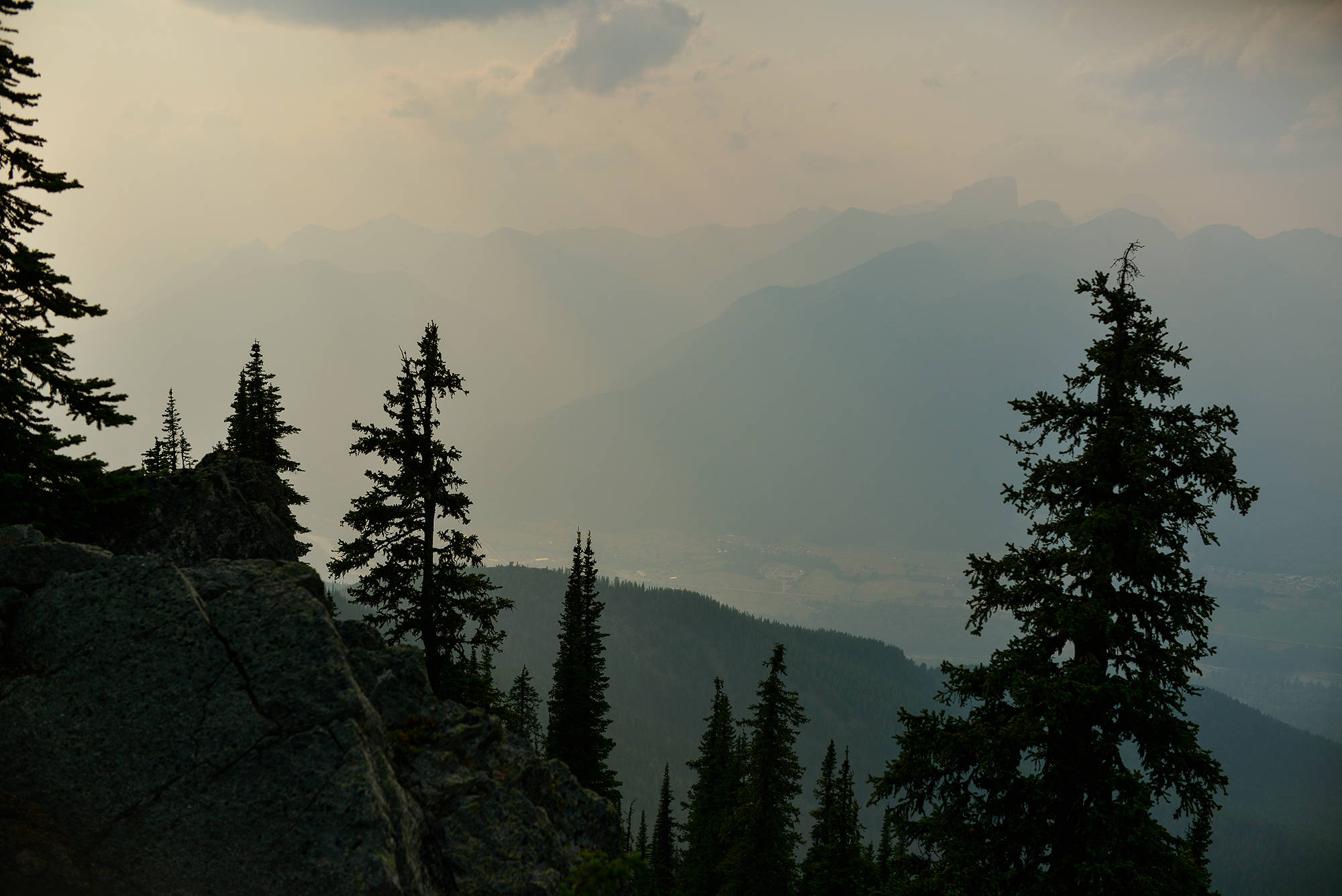 View from Three Sisters in Fernie, B.C.