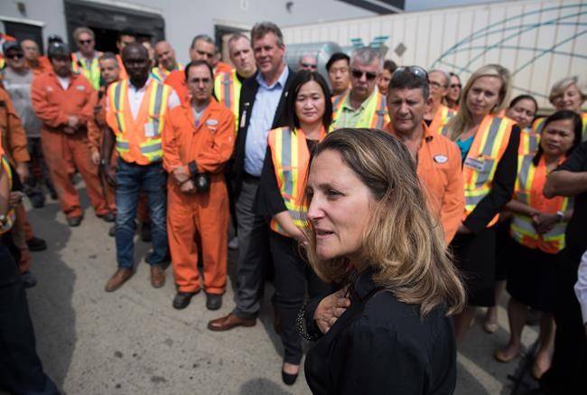 NAFTA progress doesn’t stop Freeland from heading to Europe on diplomatic trip