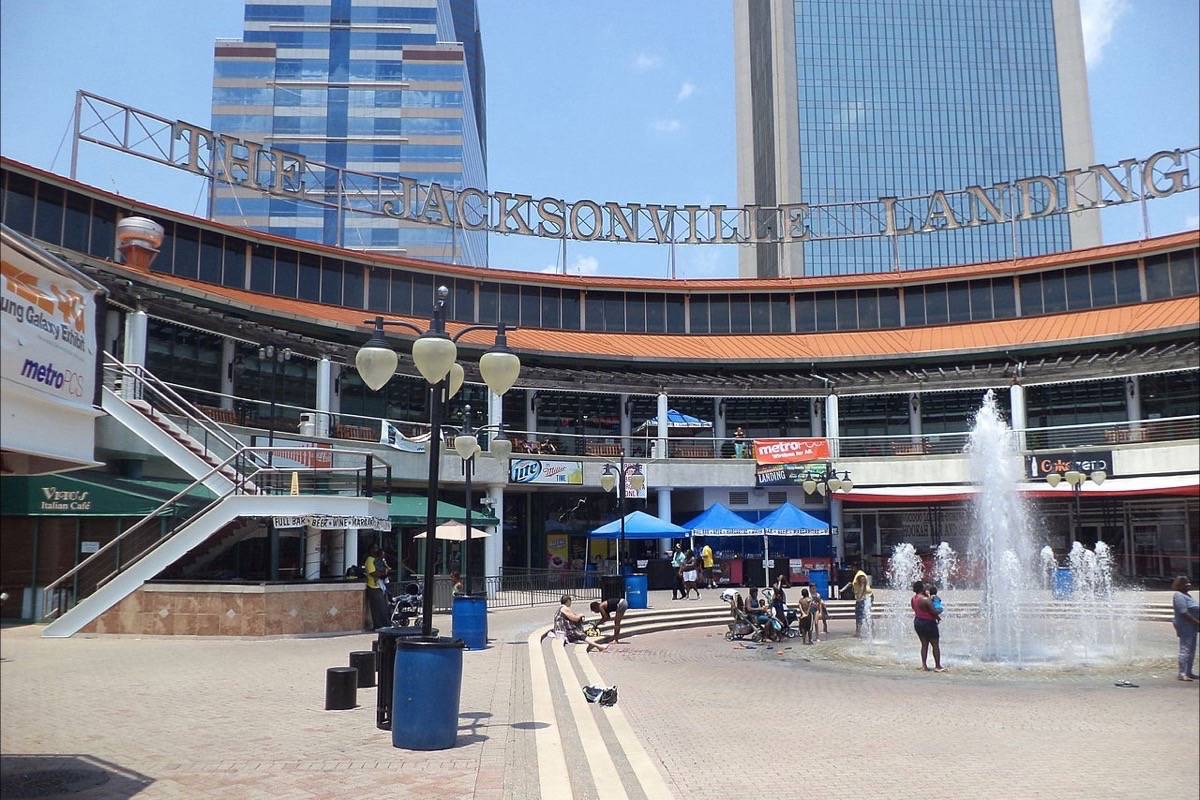 Authorities are reporting a mass shooting at the Jacksonville Landing in Florida. (Wikimedia Commons)