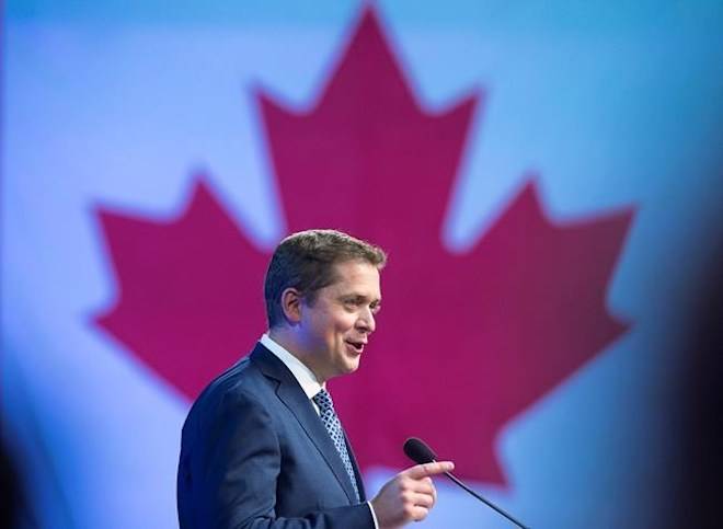 Conservative Party of Canada leader Andrew Scheer delivers remarks at the party’s national policy convention in Halifax on Friday, Aug. 24, 2018. THE CANADIAN PRESS/Andrew Vaughan
