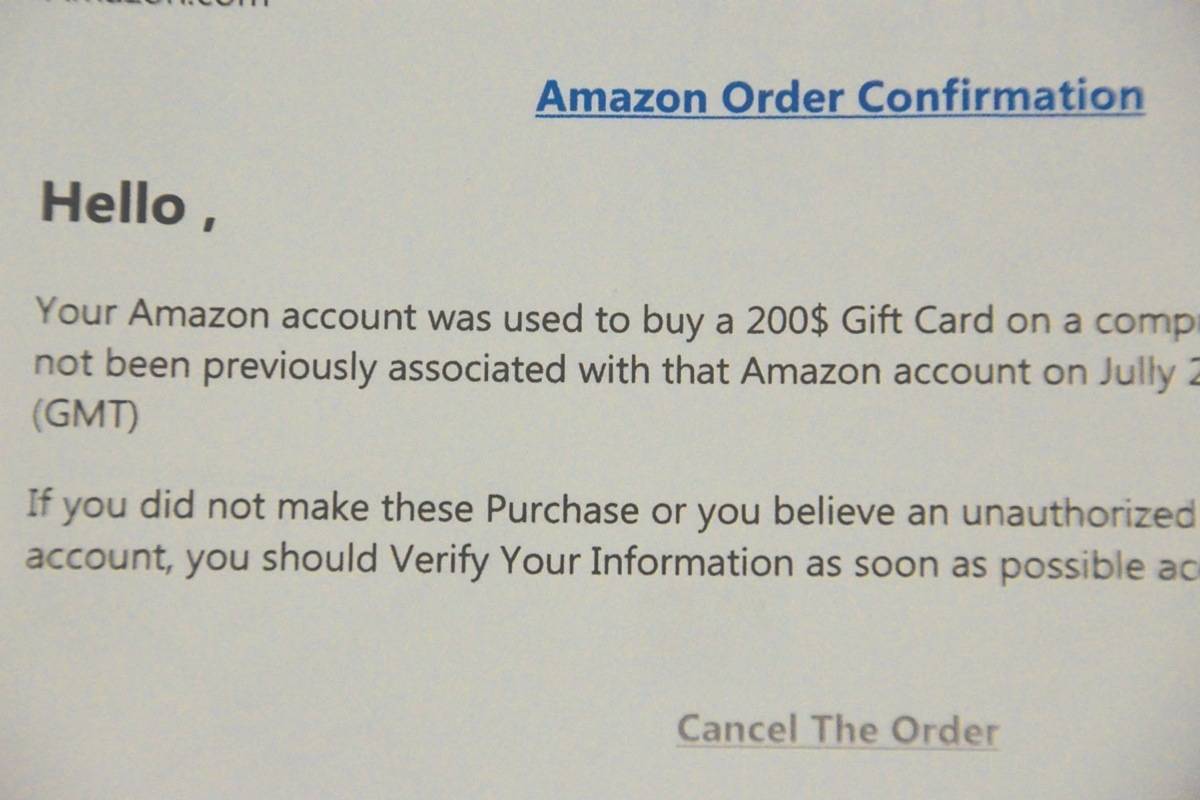 Readers should be wary of ‘gift card scam’