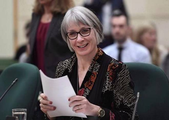 Labour Minister Patty Hajdu appears at a Commons human resources committee hearing on Parliament Hill in Ottawa on Monday, Feb. 12, 2018. THE CANADIAN PRESS/Justin Tang