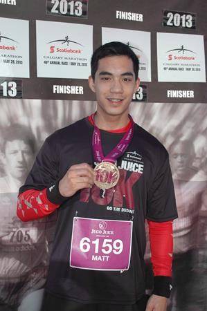 Matthew de Grood of Calgary is shown in an image from a Calgary 10k race in 2013. De Grood is appearing before a hearing from the Alberta Review Board which will determine if he should be granted more freedom. THE CANADIAN PRESS/HO