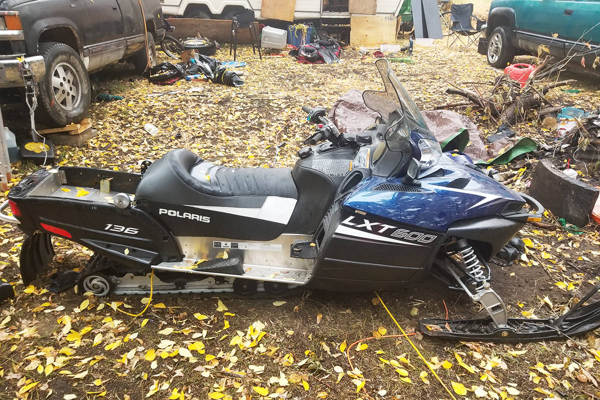 RCMP have arrested and charged a 19-year-old Ponoka man with several alleged property crimes. A search of a Ponoka property Sept. 12 recovered several items including ammunition and firearms, plus a snowmobile and trailer.                                RCMP photo