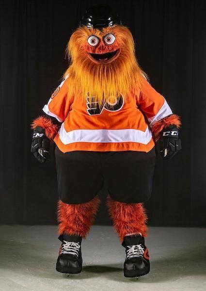 The Philadelphia Flyers mascot “Gritty” is seen in this undated handout photo. THE CANADIAN PRESS/Handout, Ben Solomon, Philadelphia Flyers