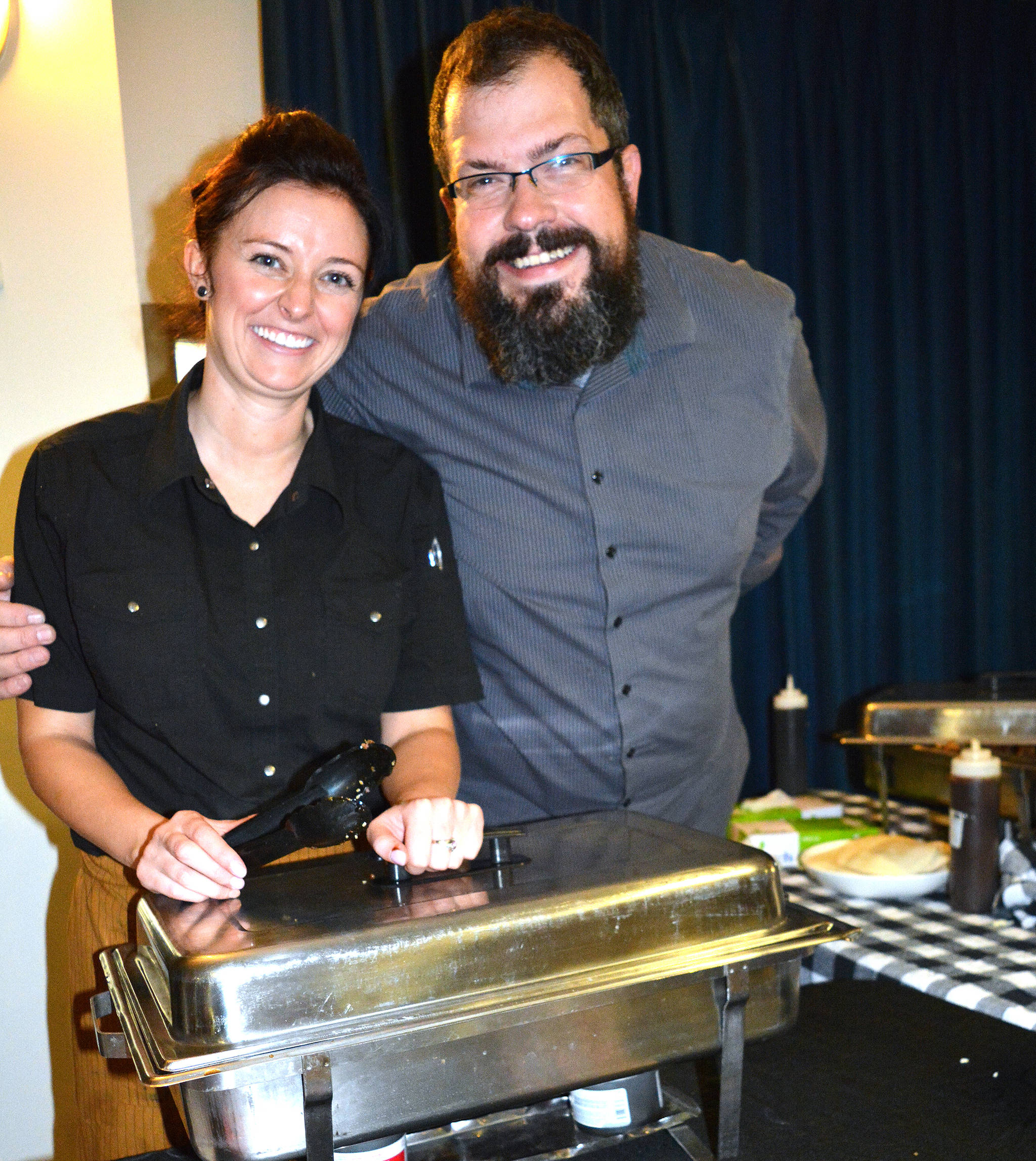 Rieley and Kaleigh from Lacombe’s family restaurant Cilantro and Chive participate in A Taste of Stettler Sept. 21. (Lisa Joy/Stettler Independent)                                Rieley and Kaleigh from Lacombe’s family restaurant Cilantro and Chive participate in A Taste of Stettler Sept. 21. (Lisa Joy/Stettler Independent)