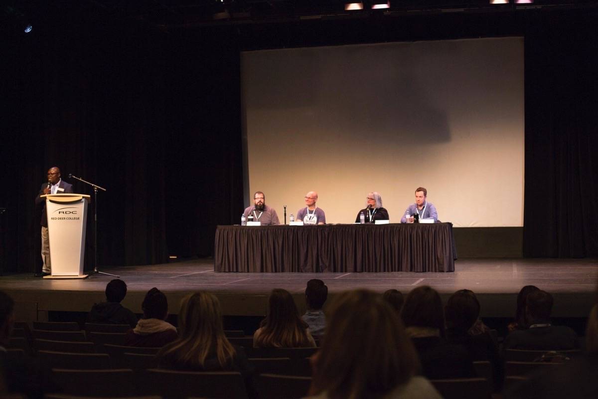 Professionals from different business sectors in Alberta shared important information on how to have a successful career at Red Deer College’s Backpacks to Briefcases on Thursday. Robin Grant/Red Deer Express