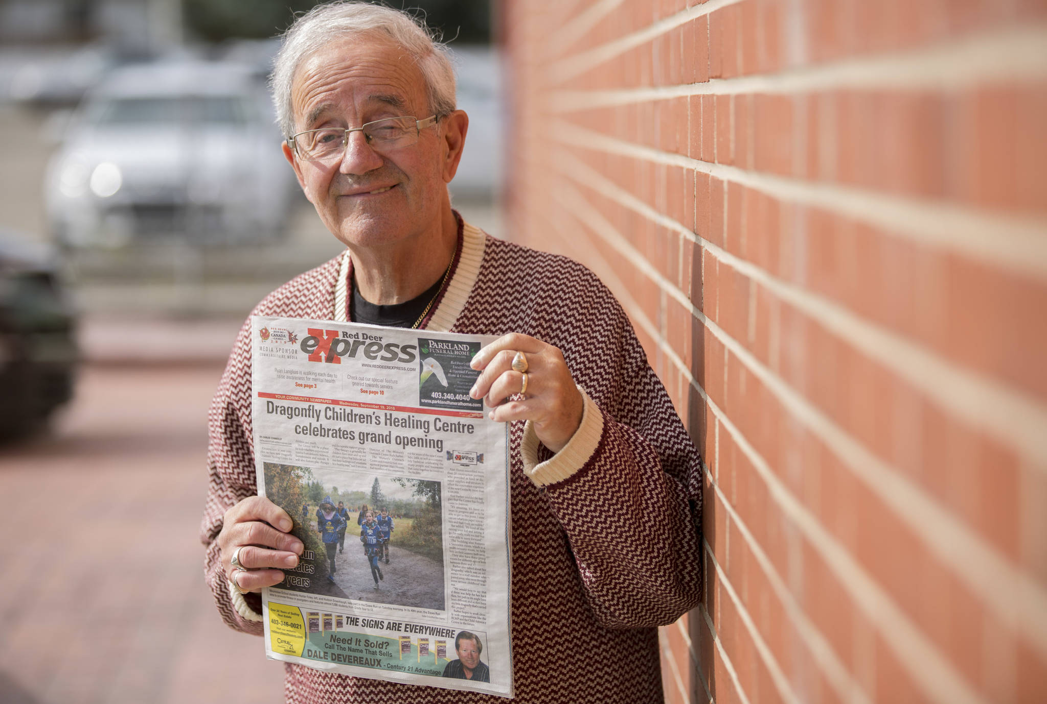 Ron Mepham has been the newspaper carrier for the Red Deer Express for over 20 years. He said the printed paper is still important to seniors like himself.Robin Grant/Red Deer Express
