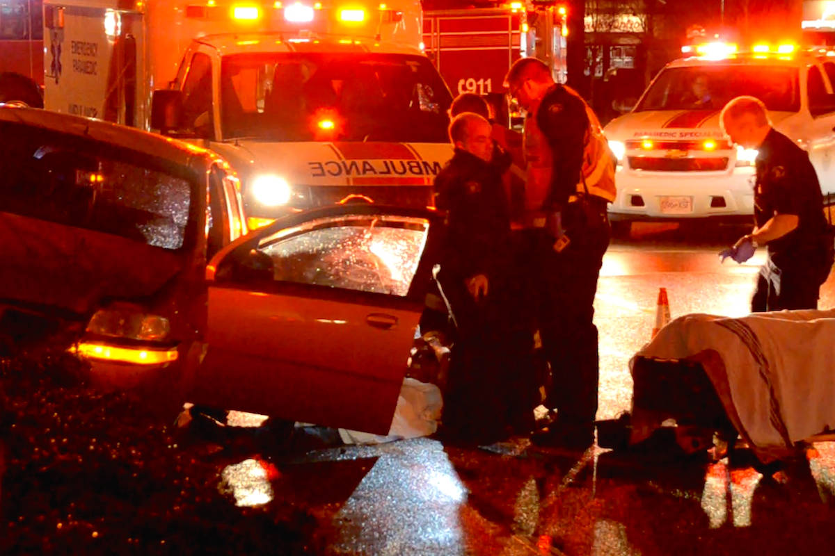 FILE PHOTO: A drug overdose may have caused a multi-vehicle crash in Langley. Curtis Kreklau South Fraser News Services