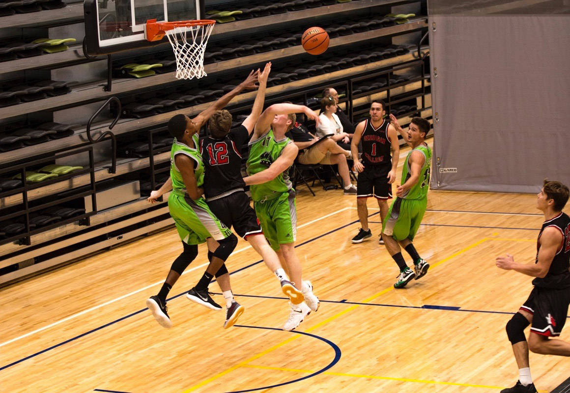 The RDC Kings faced their second loss of the RDC Basketball Thanksgiving Classic against the Okanagan Coyotes on Friday. Robin Grant/Red Deer Express