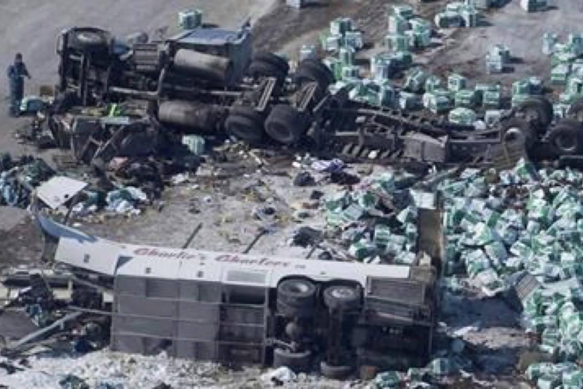 Humboldt Broncos get back on the ice Wednesday night for their first regular season game since the bus tragedy. (Photo by THE CANADIAN PRESS)