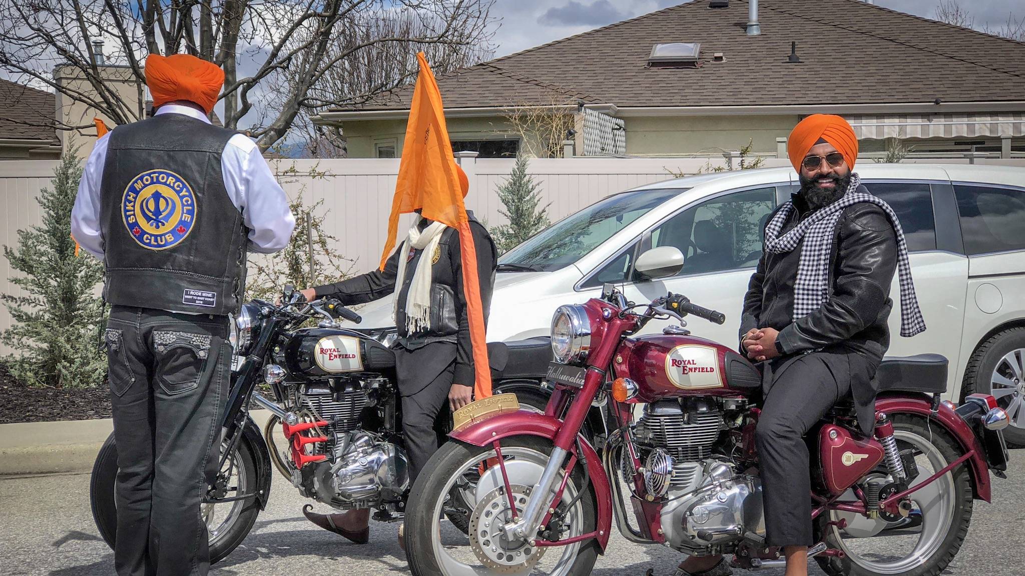 The Sikh motorcycle club led the procession as the Penticton Sikh Temple celebrated Vaisakhi with a Nagar Kirtan procession. Steve Kidd/Western News
