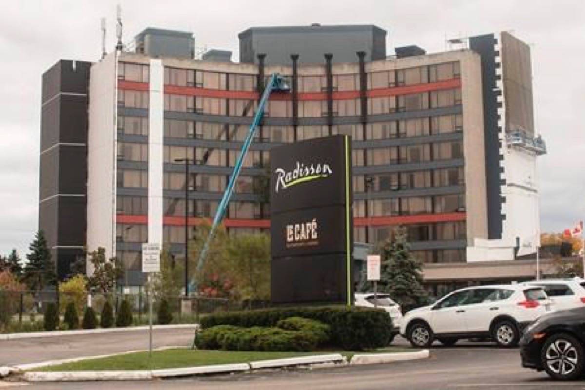 A general view of the Radisson Hotel Toronto East in Toronto’s North York area is shown on Saturday, October 13, 2018. (Chris Young/The Canadian Press)