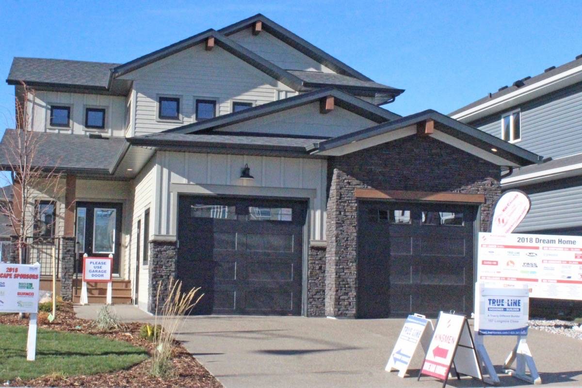 The Kinsmen Dream Home is located at 157 Longmire Close. Carlie Connolly/Red Deer Express
