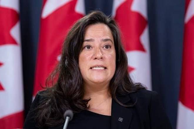Minister of Justice and Attorney General of Canada Jody Wilson-Raybould speaks during a news conference in Ottawa, Wednesday, October 17, 2018. THE CANADIAN PRESS/Adrian Wyld