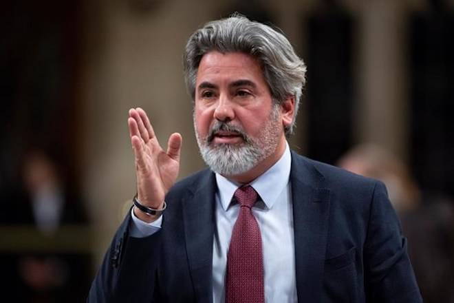 Minister of Canadian Heritage and Multiculturalism Pablo Rodriguez responds to a question during Question Period in the House of Commons Friday October 19, 2018 in Ottawa. THE CANADIAN PRESS/Adrian Wyld