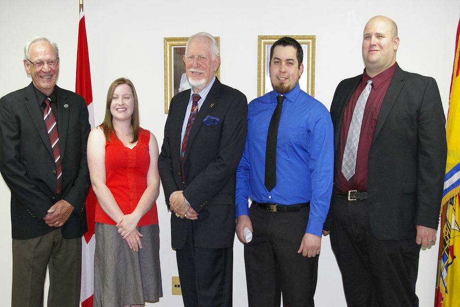 Chipman council members left to right: Councillor Keith West (Deputy Mayor), Councillor Lindsey Fraser, Mayor Carson Atkinson, Councillor Dan Frenette and Councillor Shaun Ward