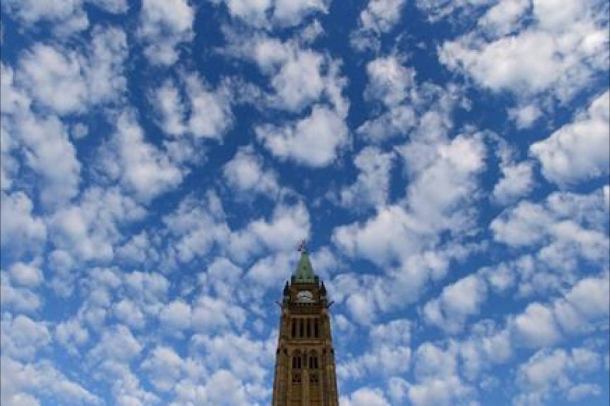 The Peace Tower is seen on Parliament Hill in Ottawa on November 5, 2013. The federal government is writing off more than $6.3 billion in loans to businesses and students it never expects to collect. (Sean Kilpatrick/The Canadian Press)