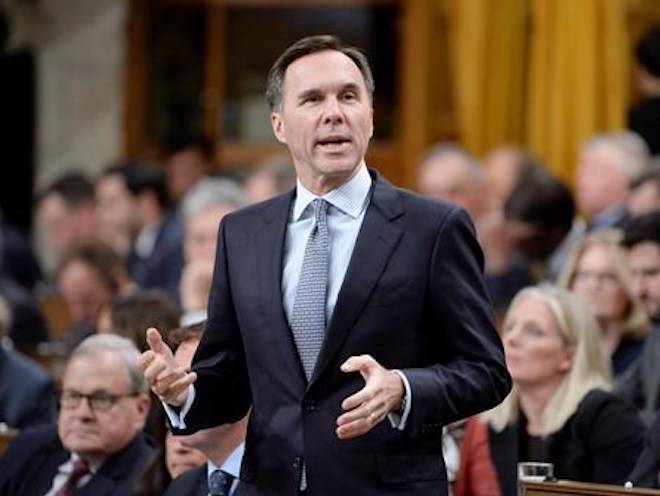 Finance Minister Bill Morneau responds during question period in the House of Commons on Parliament Hill in Ottawa on Thursday, Oct. 25, 2018. THE CANADIAN PRESS/Adrian Wyld