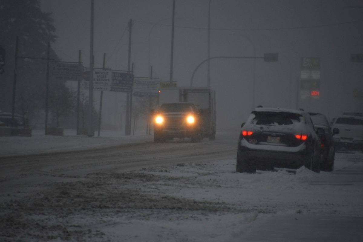 UPDATED: Snow, icy roads in central Alberta region