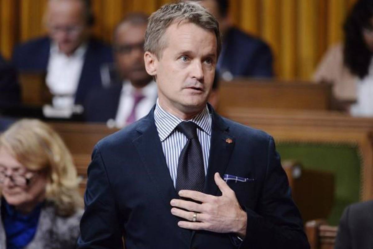 Minister of Veterans Affairs Seamus O’Regan rises during question period in the House of Commons on Parliament Hill in Ottawa on Thursday, Sept. 27, 2018. The federal government says it shortchanged hundreds of thousands of veterans and their survivors over seven years, and is preparing to compensate them a total of $165 million. (Adrian Wyld/The Canadian Press)
