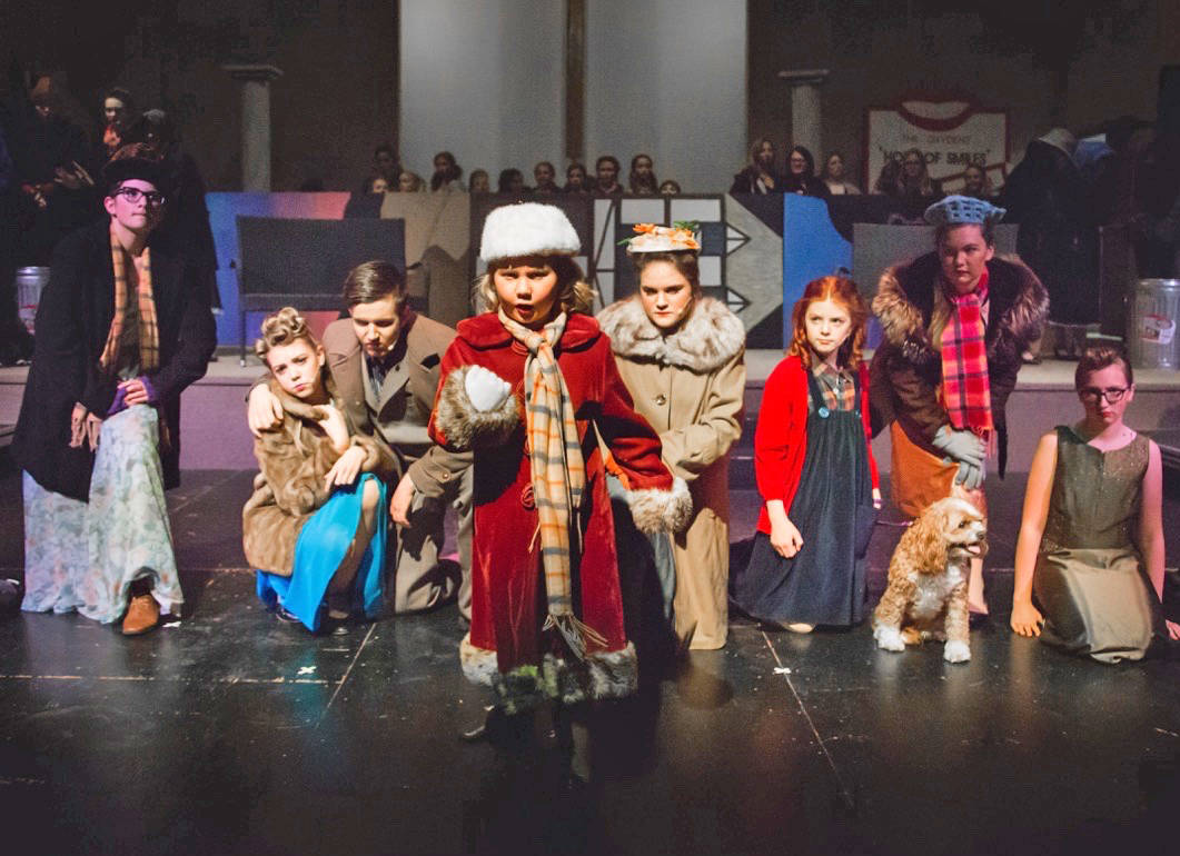 Cornerstone Youth Theatre’s Annie runs Nov. 9th to 18th. Scarlet Puffer Photography.