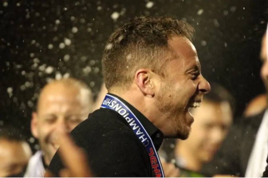 Marc Dos Santos celebrates his San Francisco Deltas’ victory in the 2017 NASL Championship. (San Francisco Deltas / Twitter)