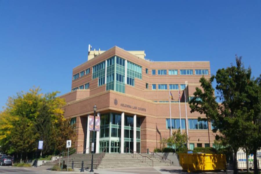 Kelowna courthouse. - Image Credit: Capital News file photo