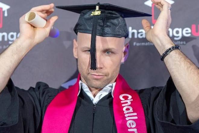 Retired Hab Steve Begin graduates high school 22 years after dropping out