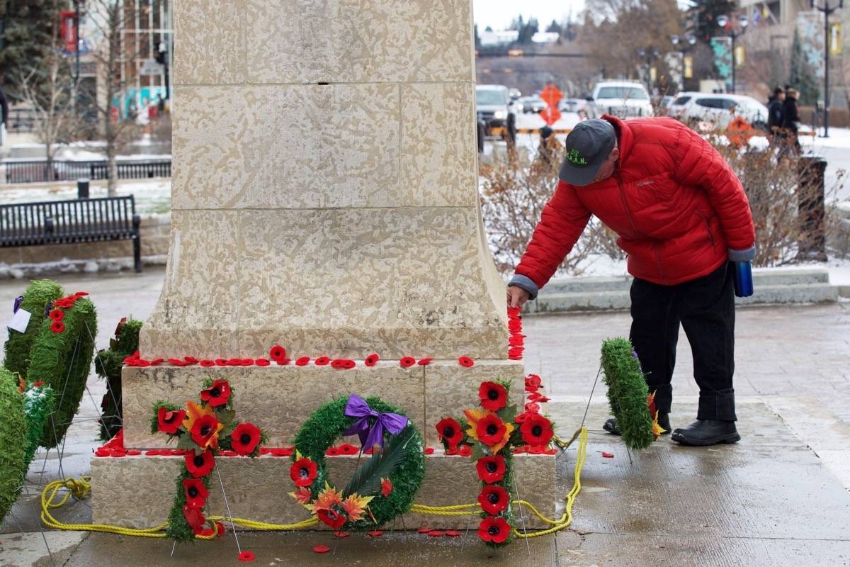 WATCH: Red Deerians gather for Remembrance Day