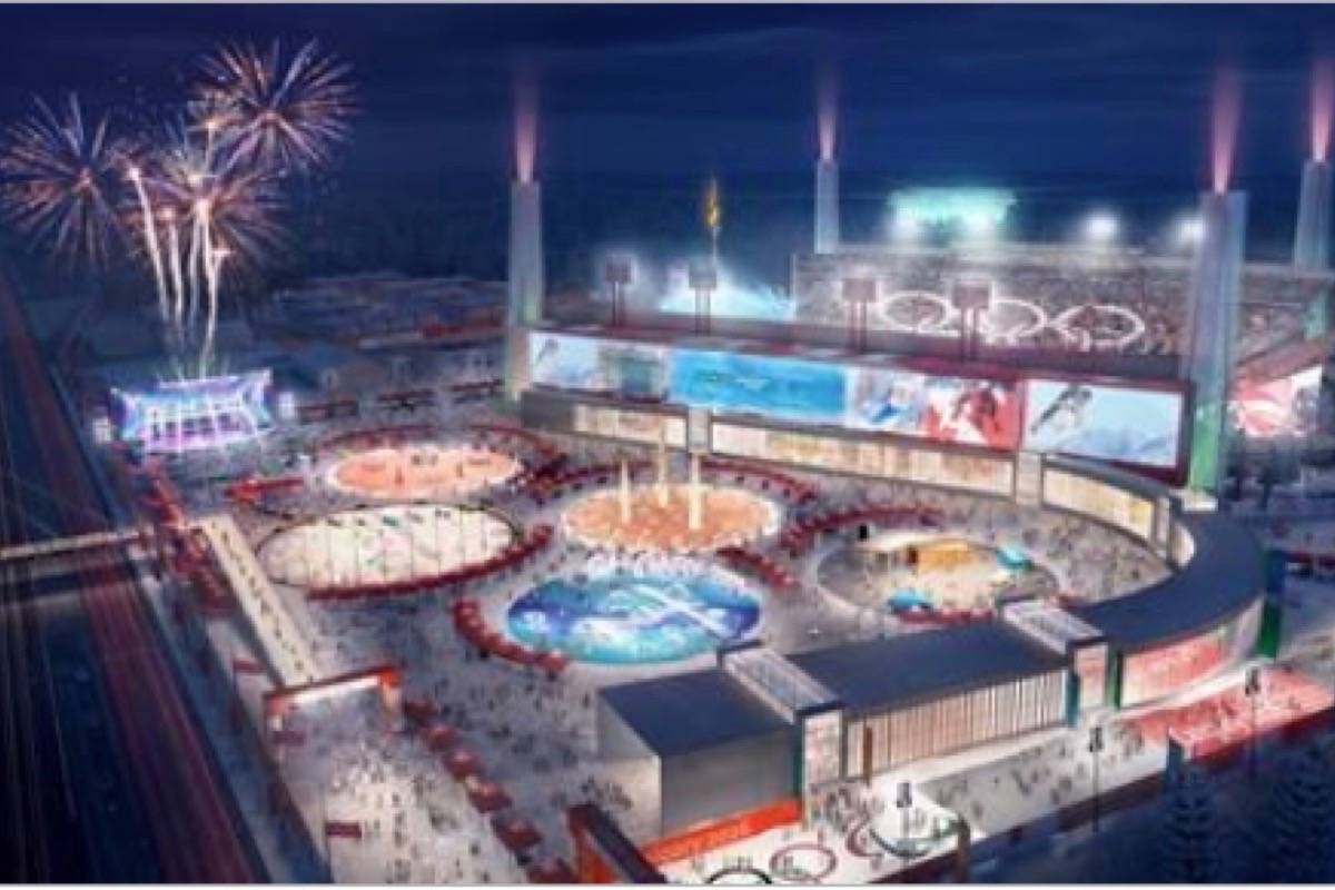 An artist’s rendering of a refurbished McMahon Stadium in Calgary is seen in this handout image. (THE CANADIAN PRESS/HO, Calgary 2026 Bid Corporation)