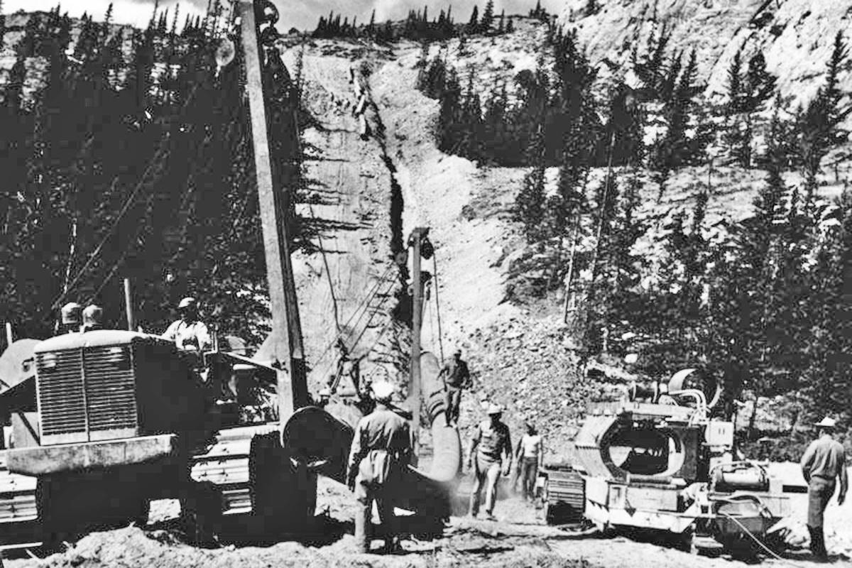 Trans Mountain pipeline which became operational in 1953. (Trans Mountain)