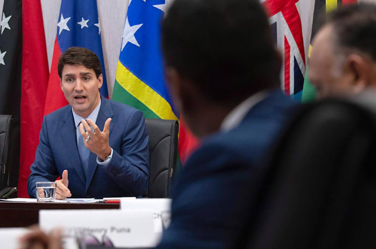 Trudeau offers to help Pacific islands face climate change impact