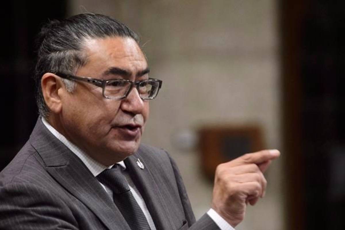 NDP MP Romeo Saganash stands during question period in the House of Commons on Parliament Hill in Ottawa on Tuesday, Sept. 25, 2018. (Sean Kilpatrick/The Canadian Press)