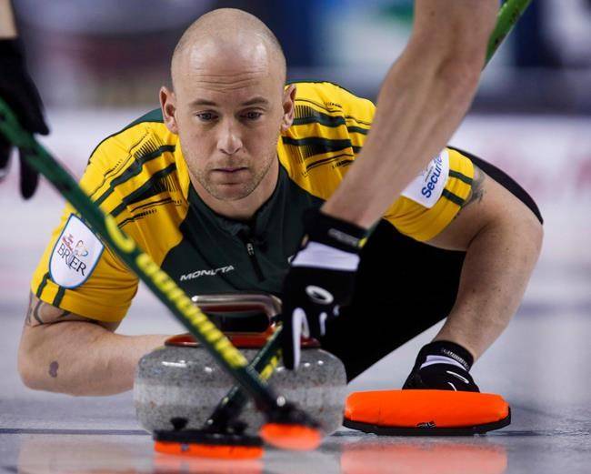 Curler Ryan Fry has apologized for his behaviour after being intoxicated at the Red Deer Curling Classic over the weekend. Canadian Press photo