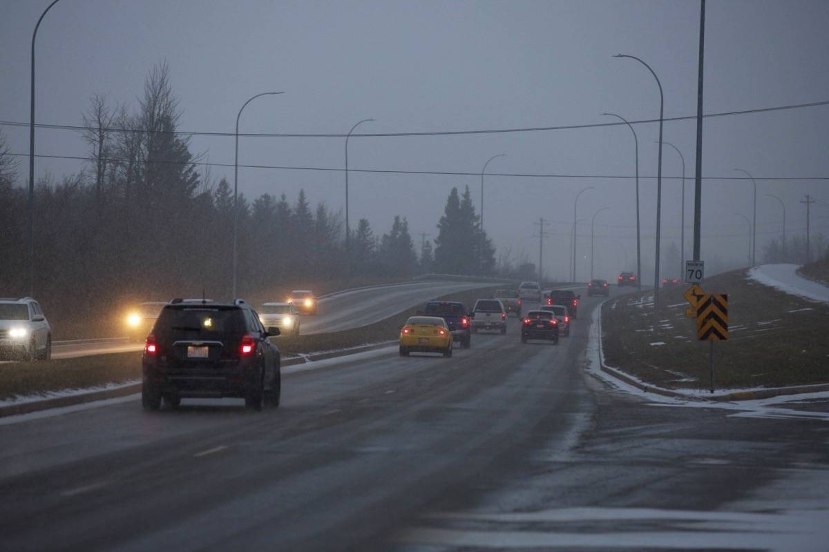 Environment Canada calling for 2 to 4 centimetres of snow in Red Deer