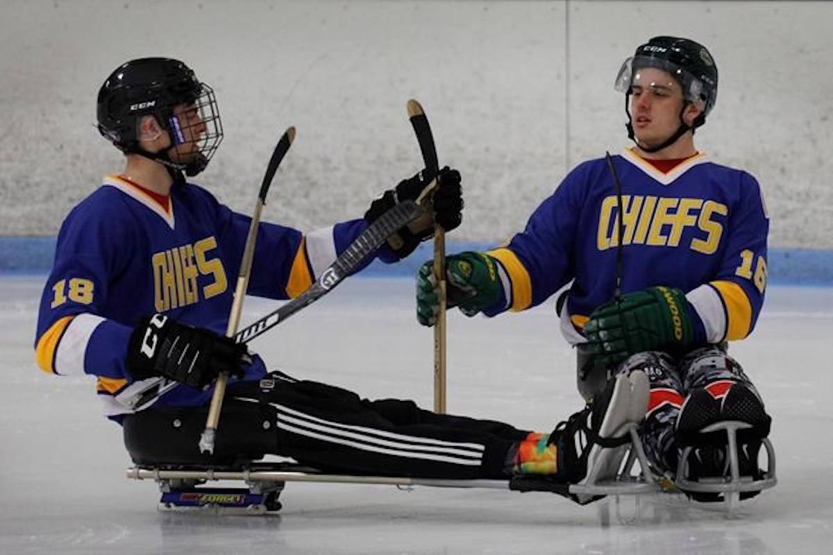 Paralyzed Humboldt Broncos players back on the ice