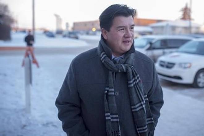 Federation of Sovereign Indigenous Nations Chief Bobby Cameron speaks to media in Battleford, Sask., Friday, February 9, 2018. The chief representing First Nations in Saskatchewan says new proposed trespass legislation leaves the door open for many altercations. Bobby Cameron says there was no consultation with the Federation of Sovereign Indigenous Nations for the legislation. THE CANADIAN PRESS/Liam Richards