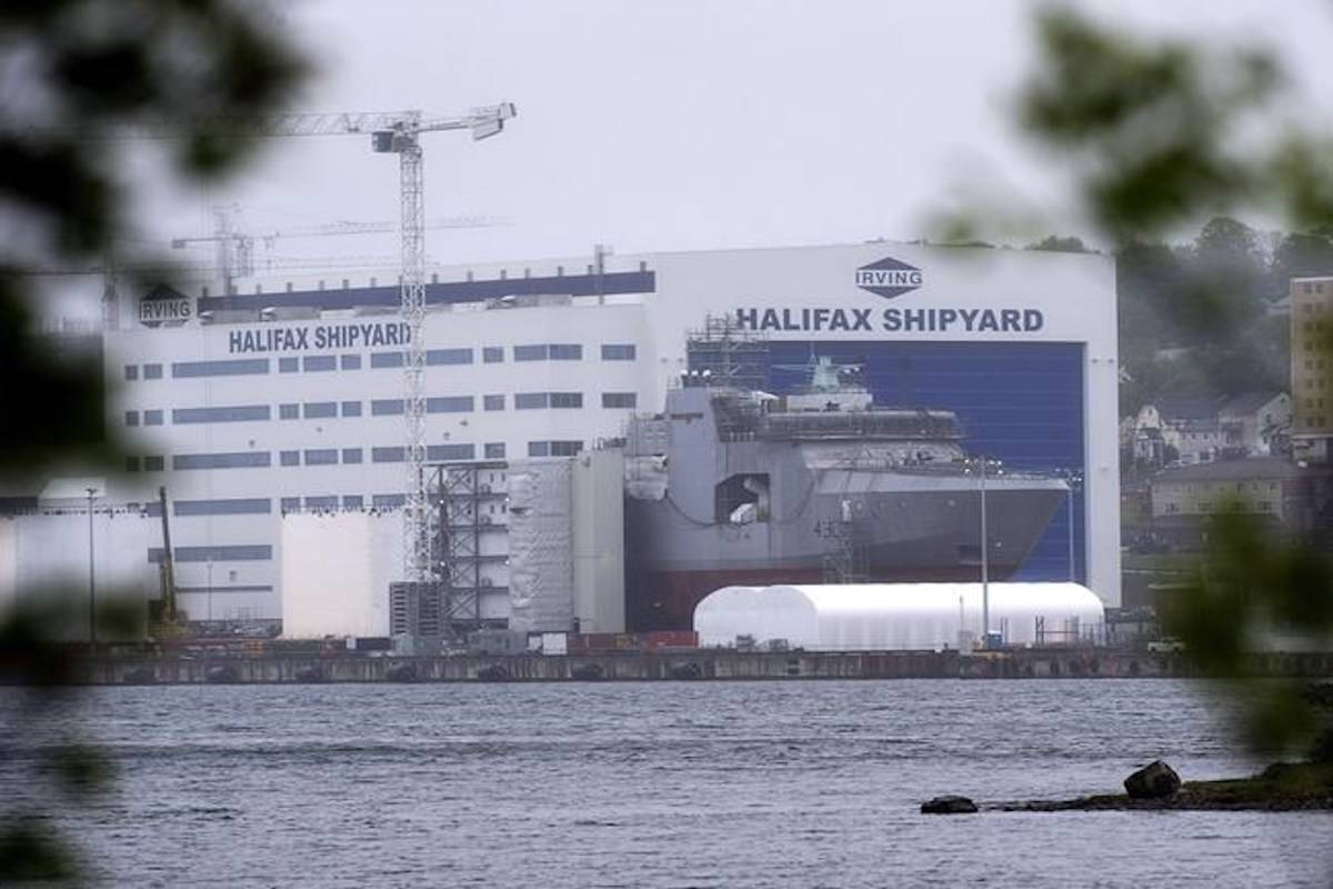 The Irving Shipbuilding facility is seen in Halifax on June 14, 2018. The $60-billion effort to build new warships for Canada’s navy is facing another delay after a trade tribunal ordered the federal government to postpone awarding a final contract for the vessels’ design. The federal government announced last month that U.S. defence giant Lockheed Martin beat out two rivals in the competition to design replacements for the navy’s frigates and destroyers. Lockheed is now negotiating a final contract with the government and Halifax-based Irving Shipbuilding, which will build the ships. THE CANADIAN PRESS/Andrew Vaughan