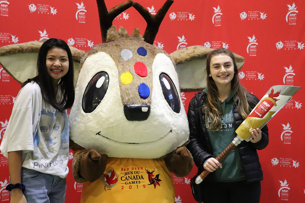 The 2019 Red Deer Canada Winter Games mascot Waskasoo has been popular with visitors at MNP Canada Games Torch Relay stops around the country.