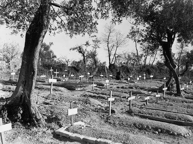 Graves of the young soldiers of the Loyal Edmonton Regiment who were killed during the Battle of Ortona in Italy, December 1943.                                Photo from the Loyal Edmonton Regiment Museum.
