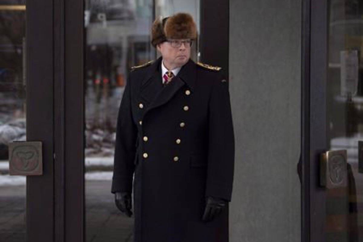 Suspended Vice-Admiral Mark Norman leaves court following a hearing on access to documents in Ottawa, Friday, Nov. 23, 2018. New court documents show public servants discussing the risk to taxpayers as successive federal governments have turned to sole-source contracts to buy desperately needed equipment for the Canadian Forces and others. (Adrian Wyld/The Canadian Press)