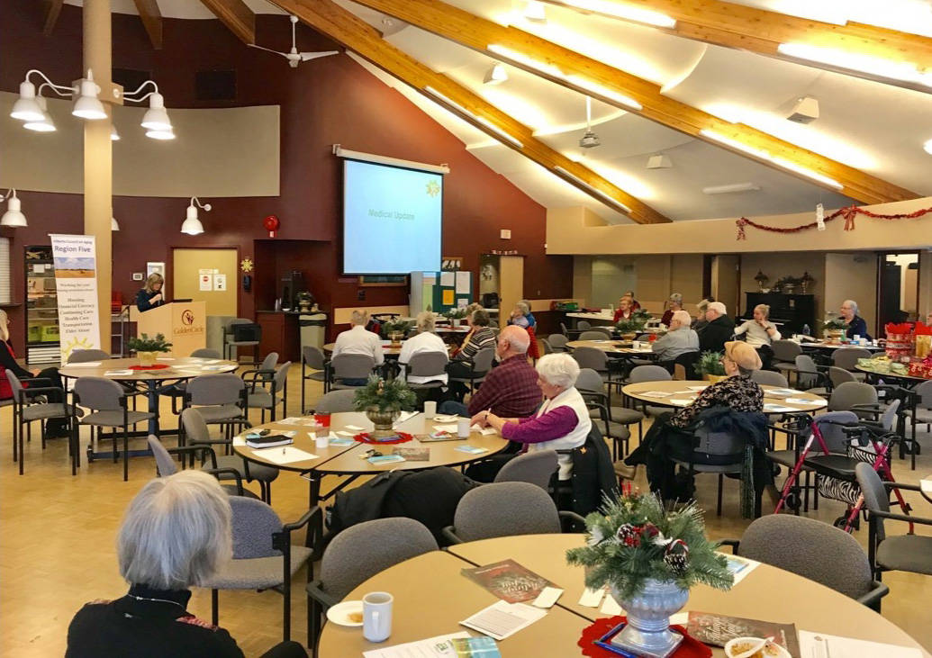 Staff from the Primary Care Network presented a session on managing diabetes during the Christmas season at the Golden Circle on Dec. 4th.                                Mark Weber/Red Deer Express