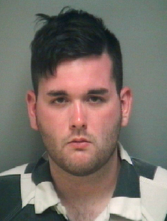 FILE - This undated file photo provided by the Albemarle-Charlottesville Regional Jail shows James Alex Fields Jr. The Ohio man pleaded not guilty to federal hate crime charges in a deadly car attack on a crowd of protesters opposing a white nationalist rally in Virginia. (Albemarle-Charlottesville Regional Jail via AP, File)