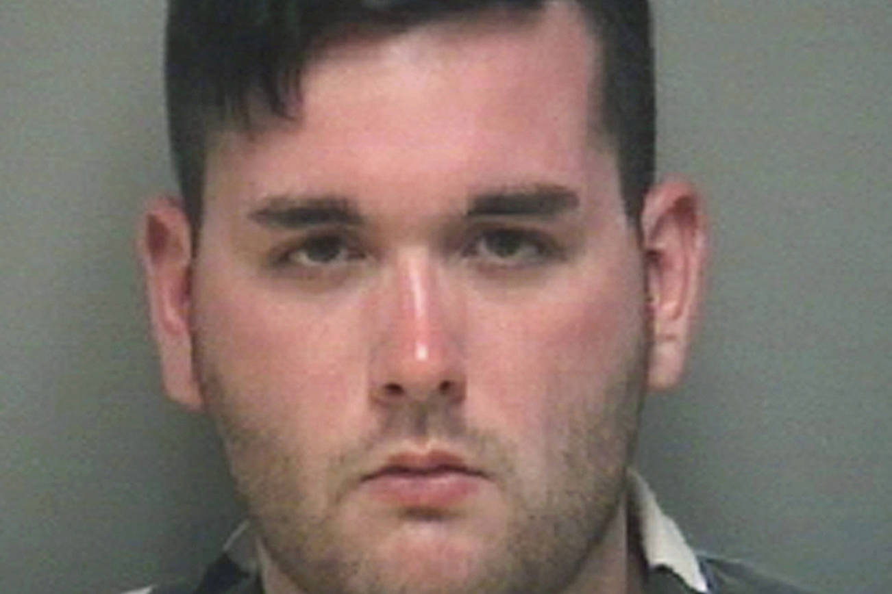 FILE - This undated file photo provided by the Albemarle-Charlottesville Regional Jail shows James Alex Fields Jr. (Albemarle-Charlottesville Regional Jail via AP, File)