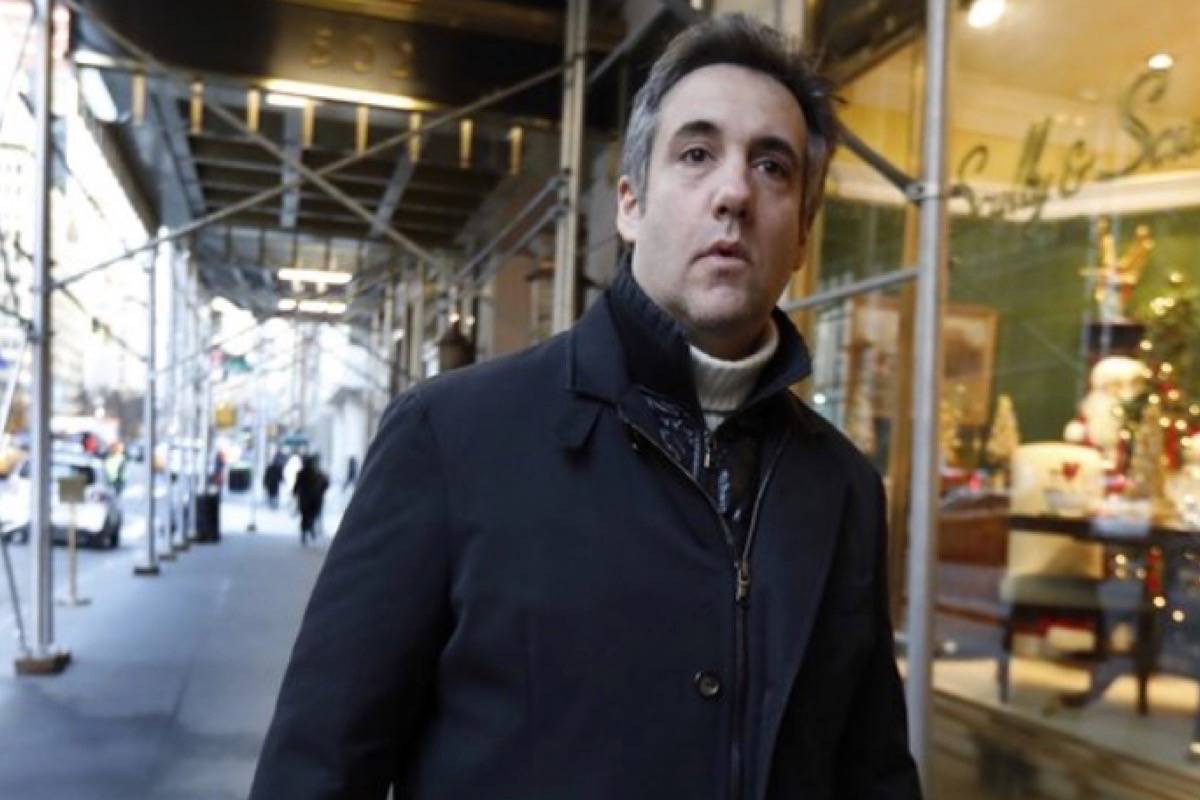 Michael Cohen, former lawyer to President Donald Trump, leaves his apartment building on New York’s Park Avenue on Friday, Dec. 7, 2018. (AP)