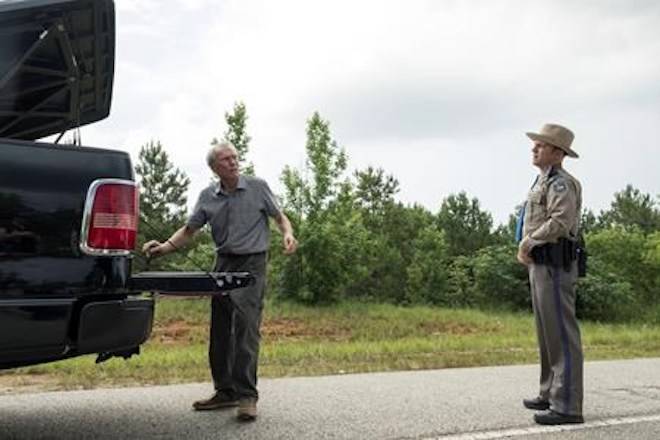 This image released by Warner Bros. Pictures shows Clint Eastwood, left, in a scene from “The Mule.” (Claire Folger/Warner Bros. Pictures via AP)