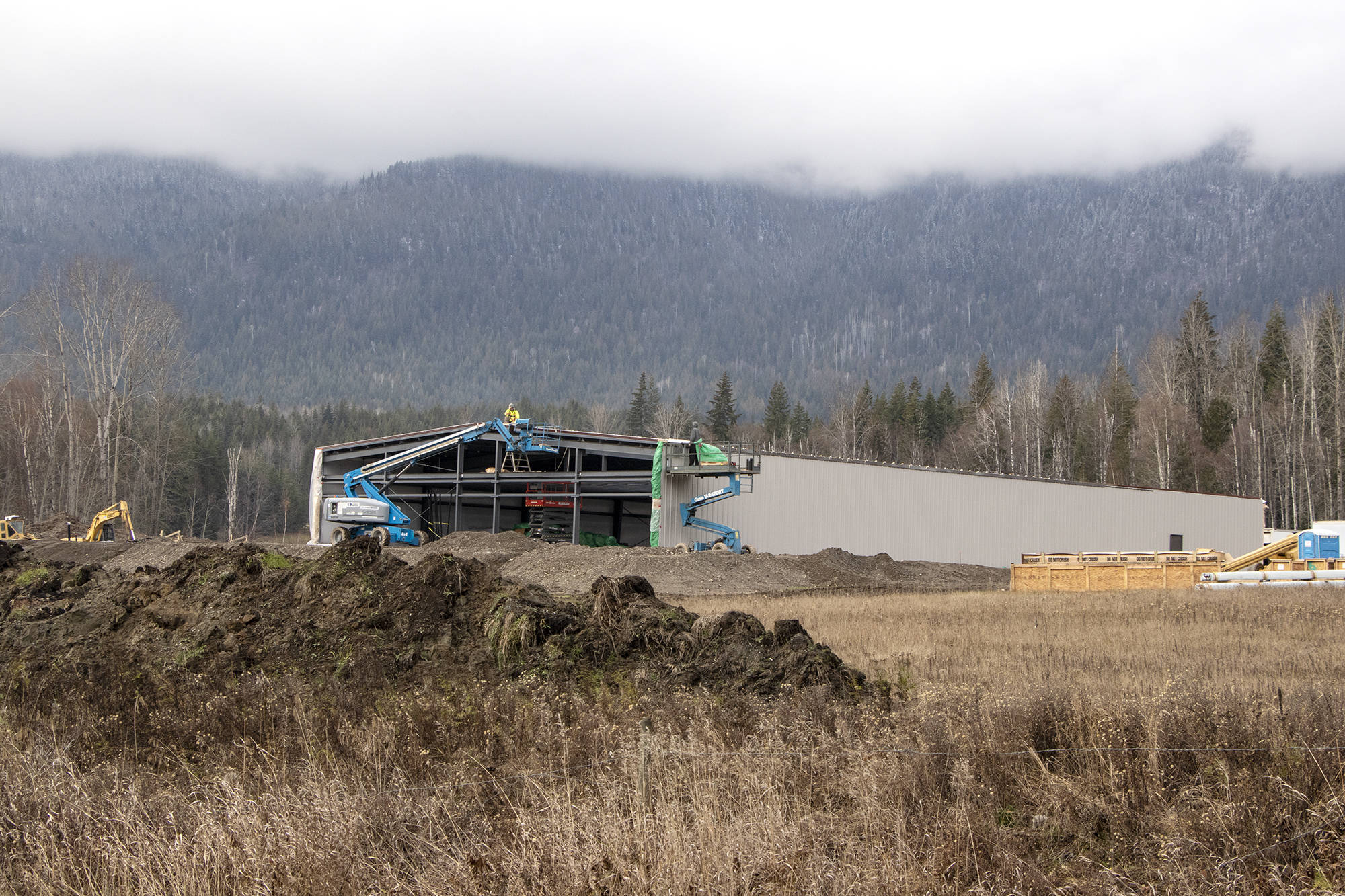 Construction underway on one of the 10 planned 10,000 square foot buildings which will contain cannabis grow operations near Celista. (File photo)                                Construction underway on one of the ten planned 10,000 square foot buildings which will contain cannabis grow ops near Celista. (Jodi Brak/Salmon Arm Observer)
