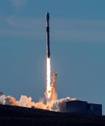 FILE -In this Dec. 3, 2018, file photo, photo provided by the U.S. Air Force, a SpaceX Falcon 9 rocket, carrying the Spaceflight SSO-A: SmallSat Express, launches from Space Launch Complex-4E at Vandenberg Air Force Base, Calif. (Senior Airman Clayton Wear/U.S. Air Force via AP, File)